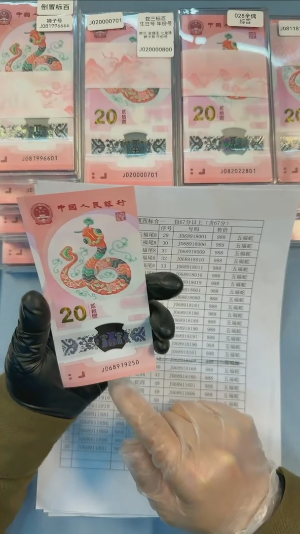 【闪购商品】塑料无347裸钞J068919250