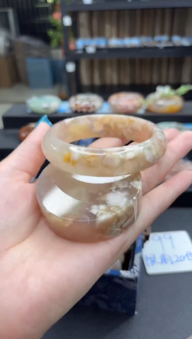 未镶嵌手镯石英质玉5(62圈赠送镯心)