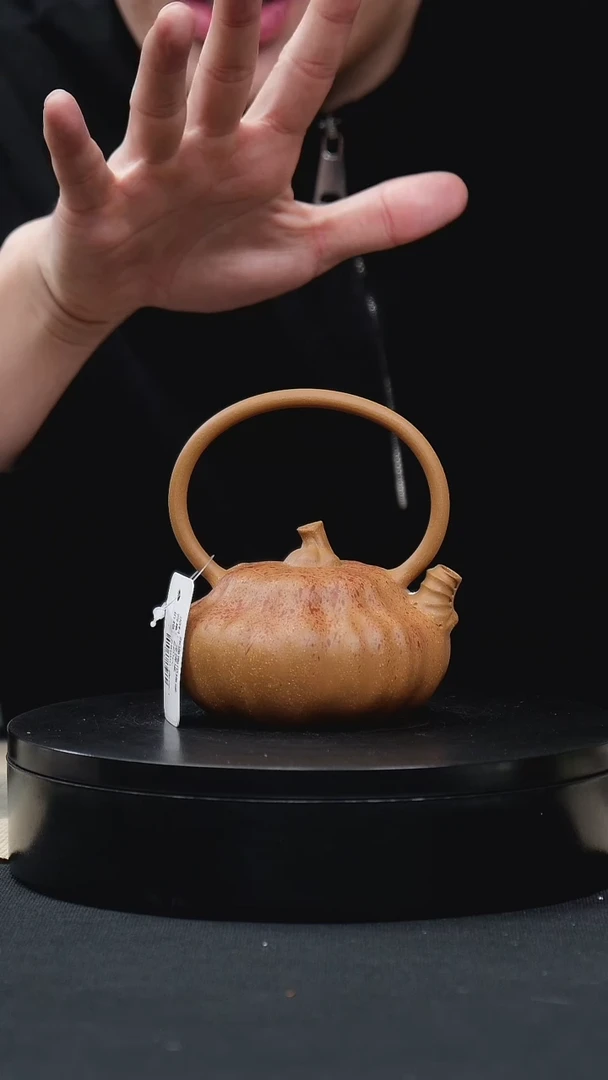 【闪购商品】紫砂茶壶068南瓜手工紫砂壶