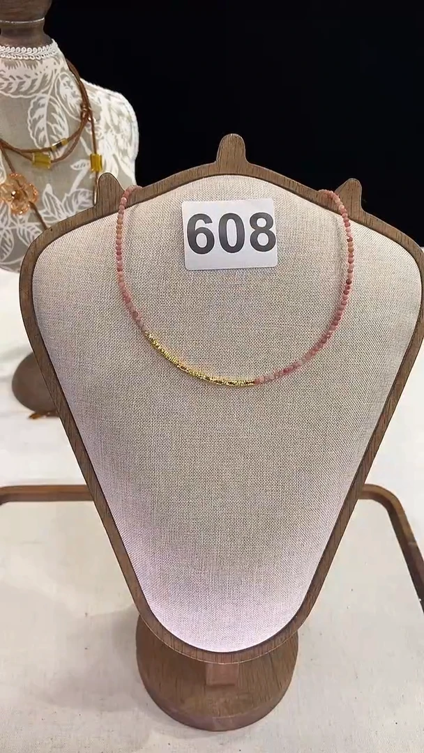 项链钛钢淡水珍珠608