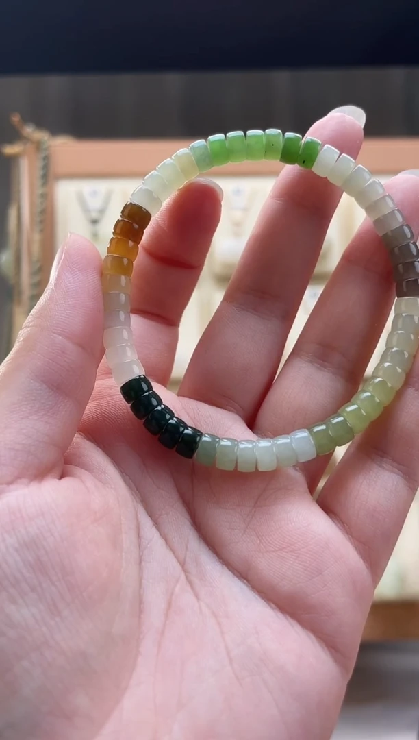 手串未镶嵌和田玉橘*?直切手串