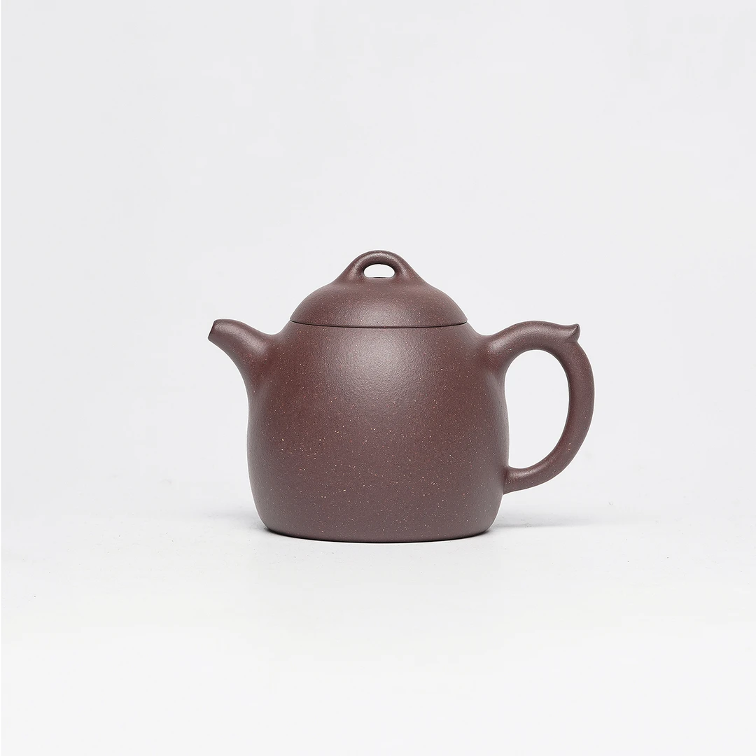 200毫升深井高温老紫泥秦权壶宜兴紫砂精工半手黄龙山原矿无添加