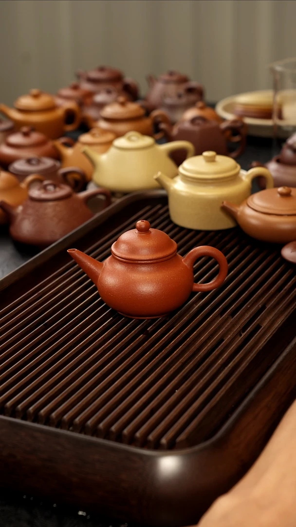 茶壶紫砂冰*子直播间完美品全手工纯红江坡罢了水平