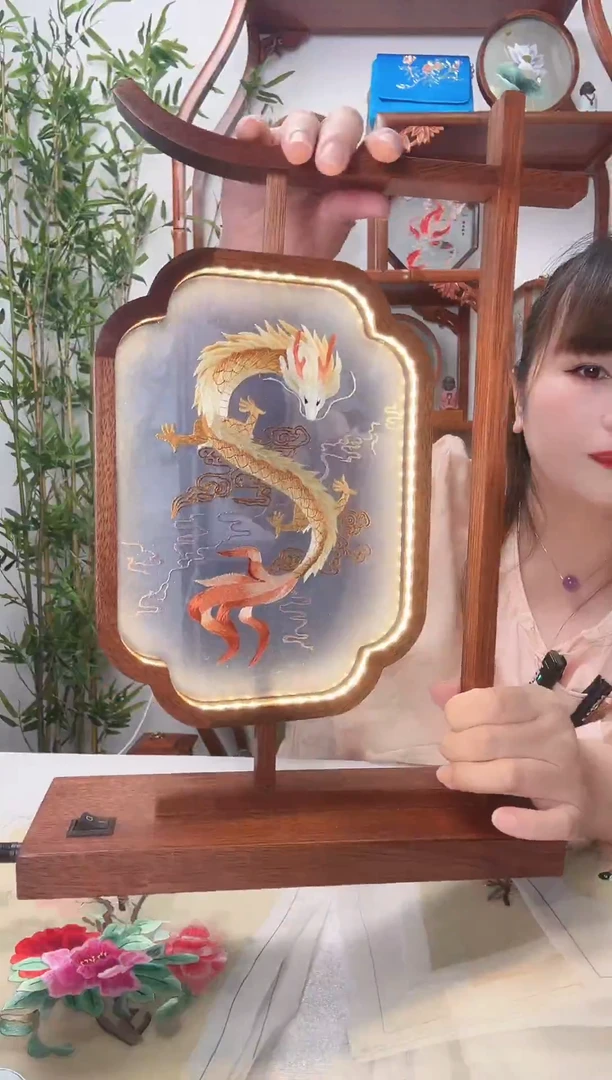 刺绣绣花摆台摆件