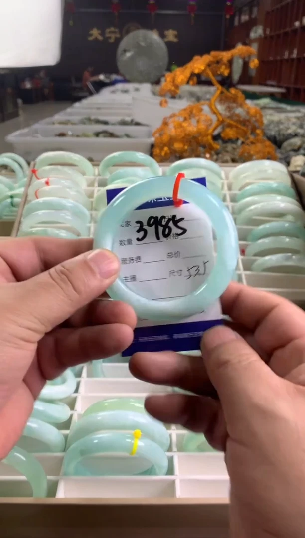 蛇纹石玉未镶嵌手镯3985