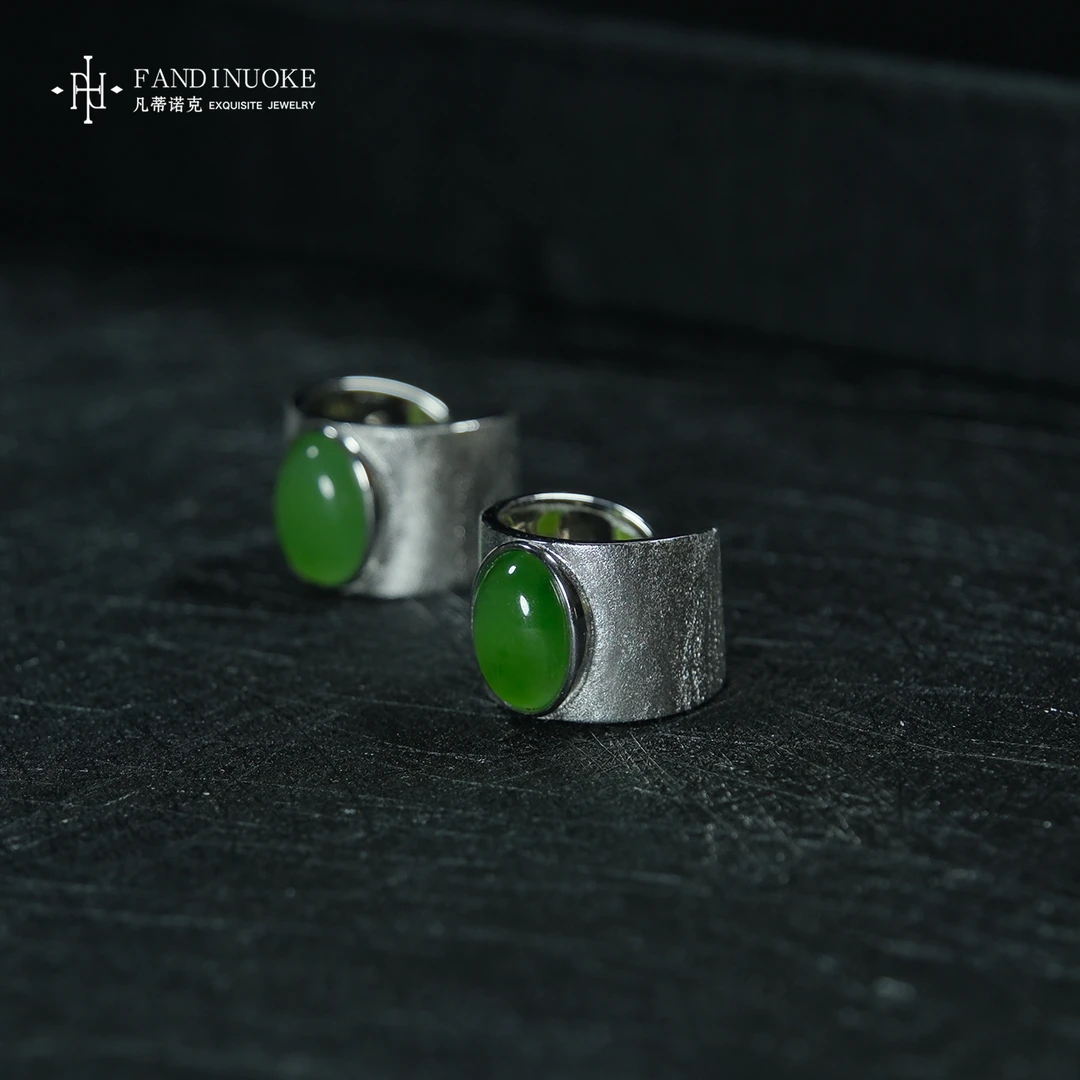 L【加加专属】3 MJ10508-和田玉定制款戒指-多样性发一件-13×9mm