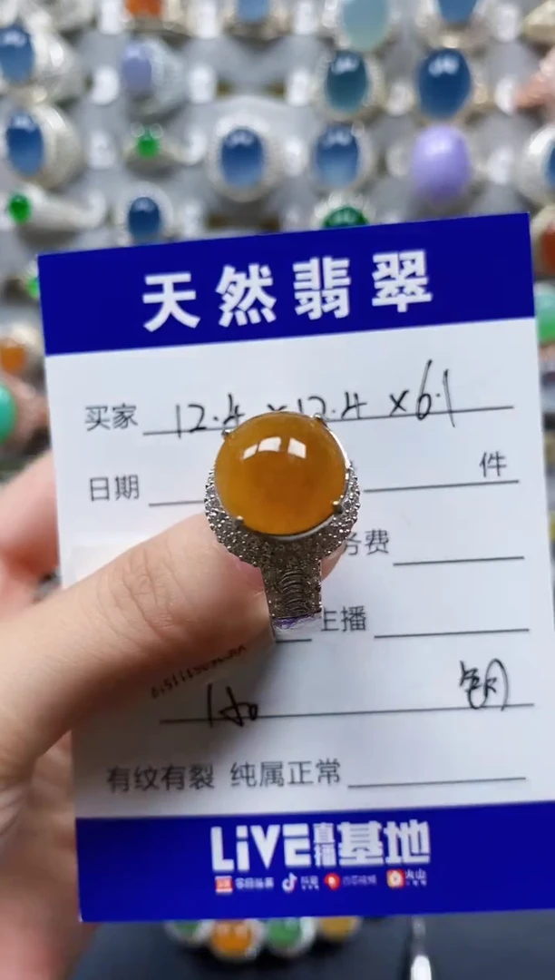 翡翠戒指未镶嵌00000750