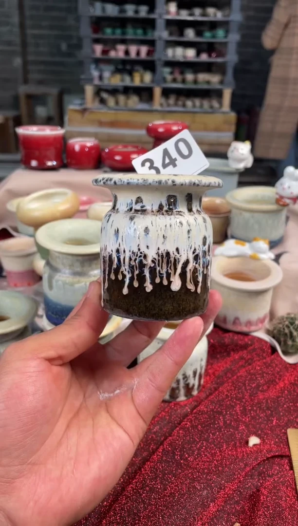 【闪购商品】摆件340知木小芳花盆编号