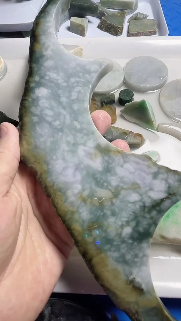翡翠散珠翡翠小边料