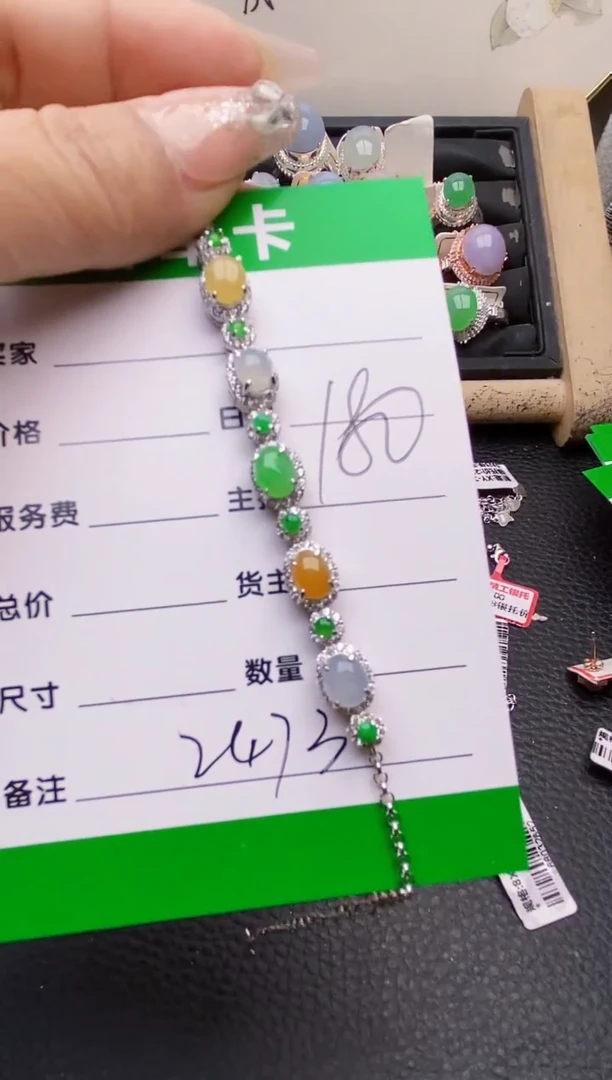 【闪购商品】翡翠戒指银S925镶嵌24733