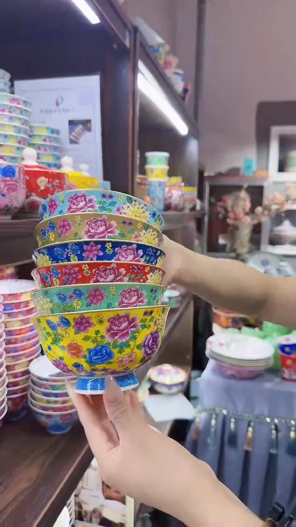 瓷片5英寸饭碗10个景德镇餐具