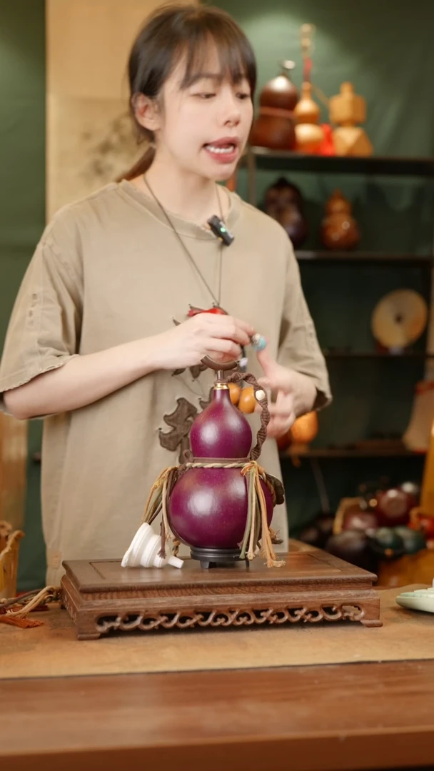 175号精品天然大漆酒葫芦一物一拍~