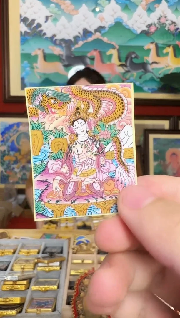 吊坠大势-热贡纯手绘周毛