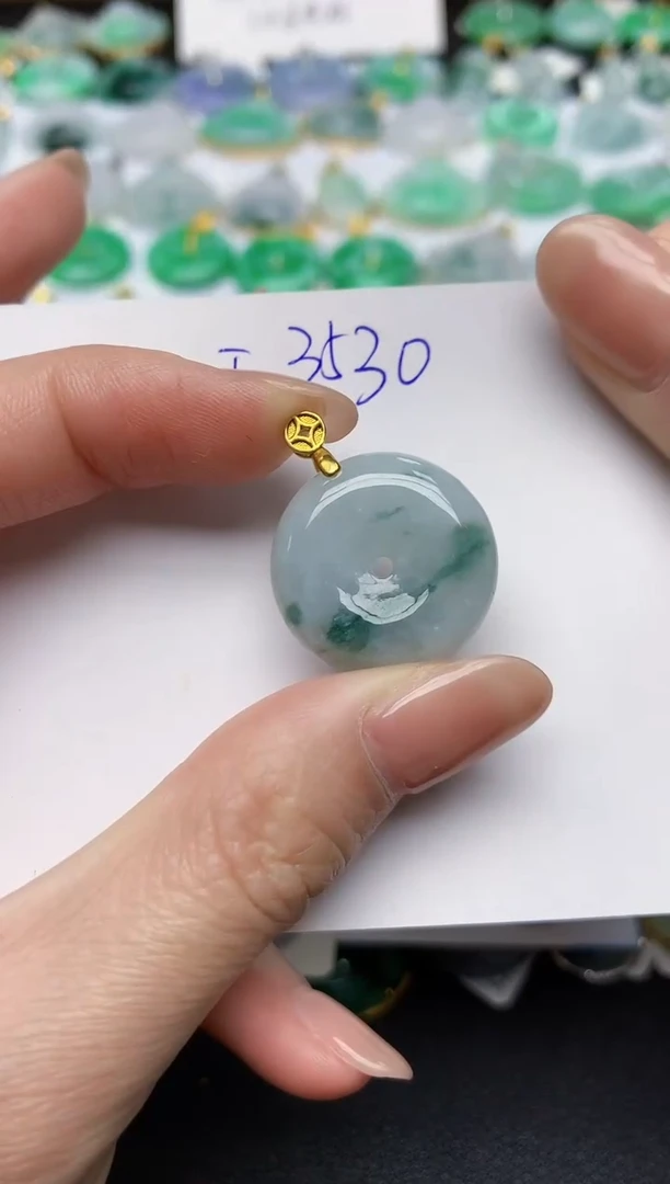 颈饰未镶嵌翡翠天然缅甸A货翡翠百元以上9元证书费自理