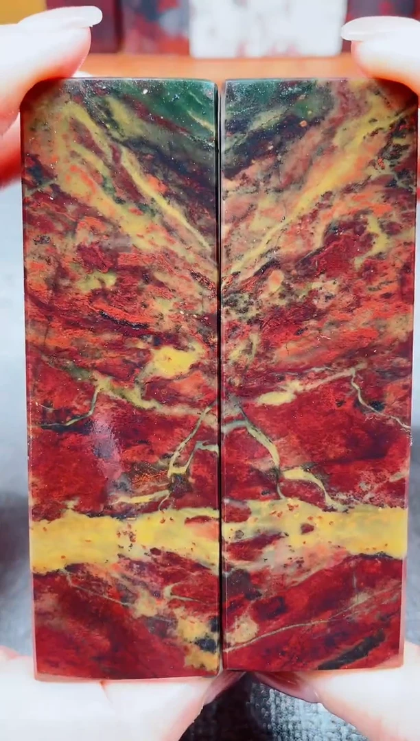 玉桂林鸡血玉素章--25