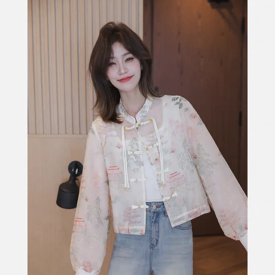 中国风重工气质短款时尚休闲夏季复古24-9#