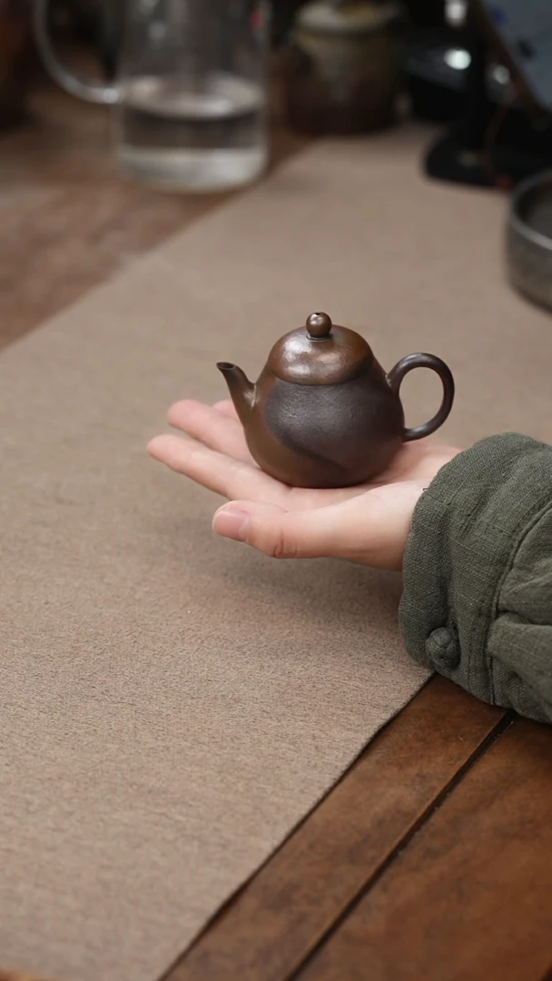 茶壶紫砂粗砂小梨柴烧