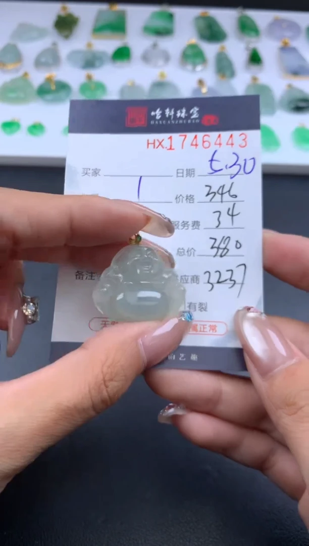 翡翠挂件未镶嵌哈轩 挂件1
