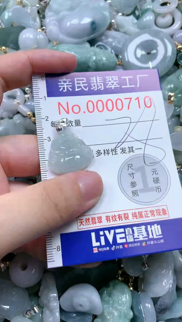 翡翠未镶嵌吊坠(不含链)710