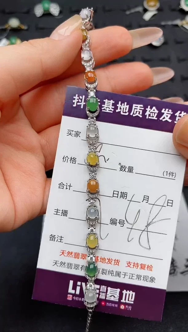 翡翠银S925镶嵌颈饰...........