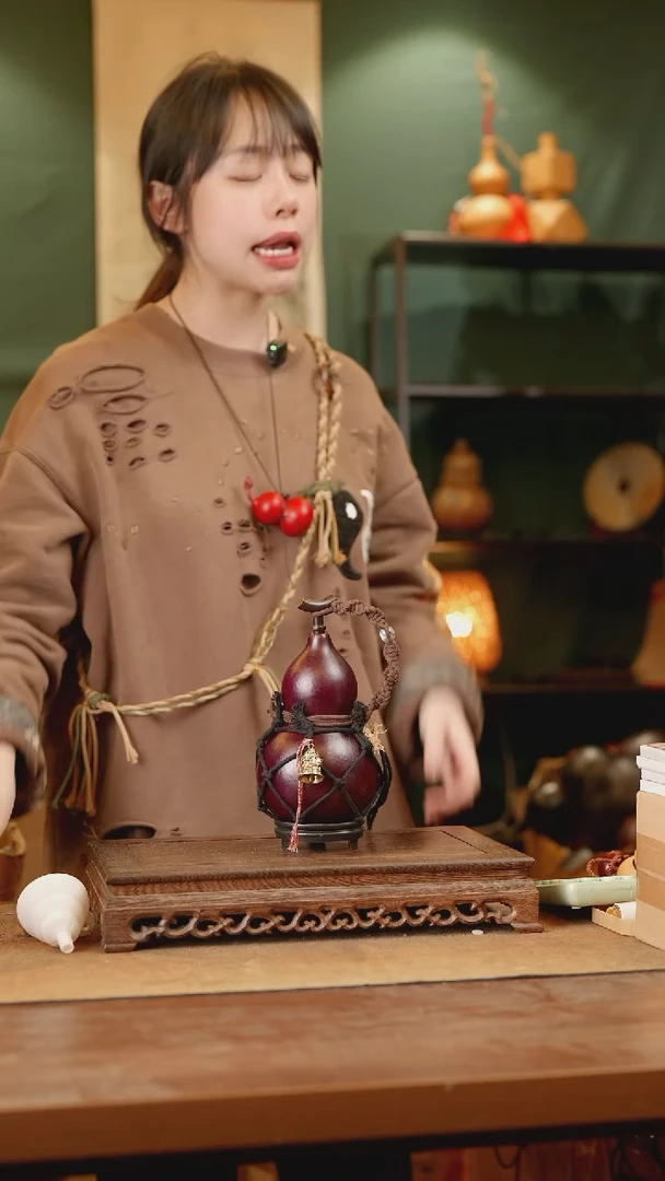 418号精品天然大漆酒葫芦一物一拍~