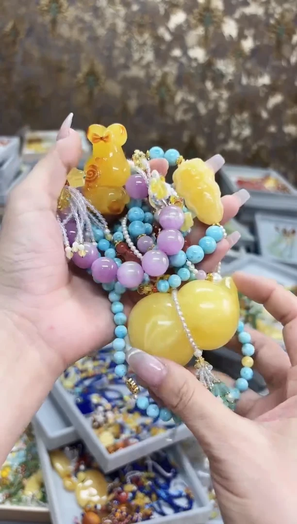 琥珀套链未镶嵌【多样性发一】