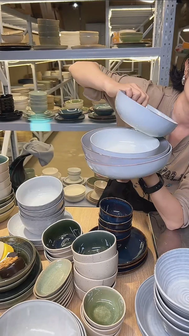 瓷231高温釉下彩陶瓷餐具默认微瑕