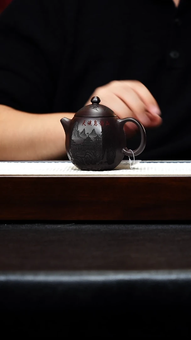 茶壶紫砂六方龙蛋