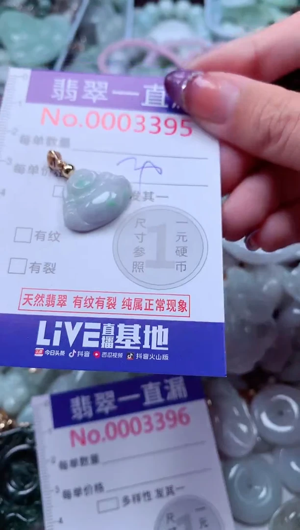 翡翠未镶嵌吊坠(不含链)3395