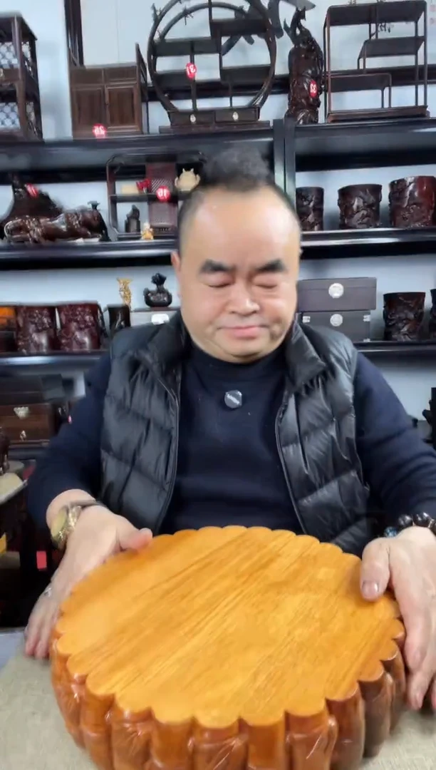 木老李红木工艺品660瑕疵