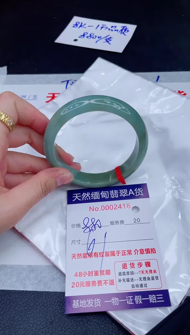 未镶嵌手镯翡翠880.00