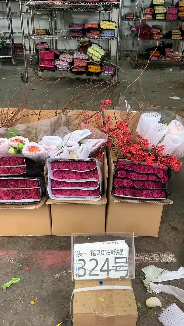 324号♥中通含20%耗损发一箱鲜花