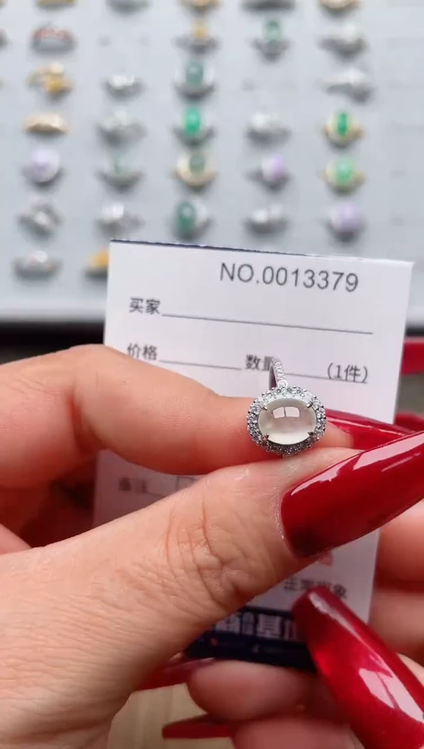 【闪购商品】翡翠戒指银S925镶嵌·