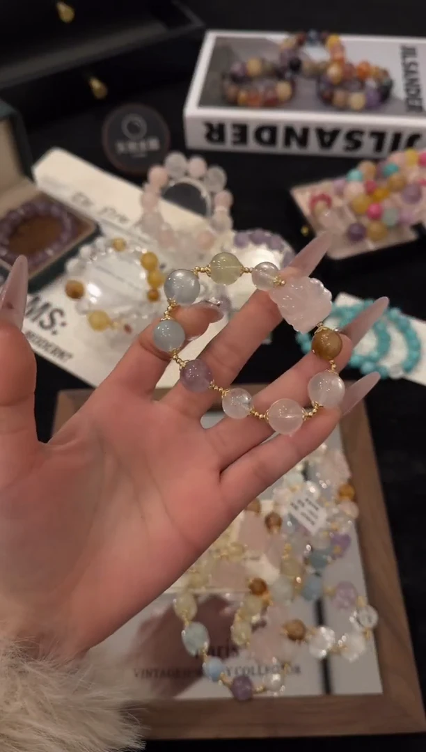 合金手链水晶凤九多宝x3636