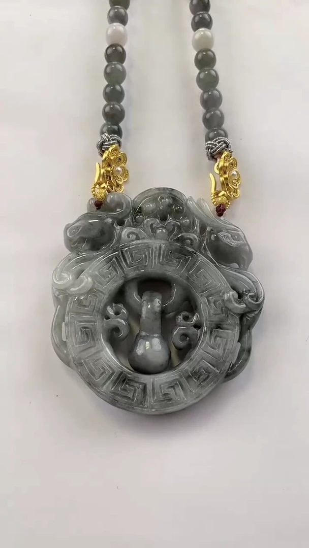 【闪购商品】翡翠颈饰未镶嵌2007(赠链)部分宝贝微瑕主播介绍为准