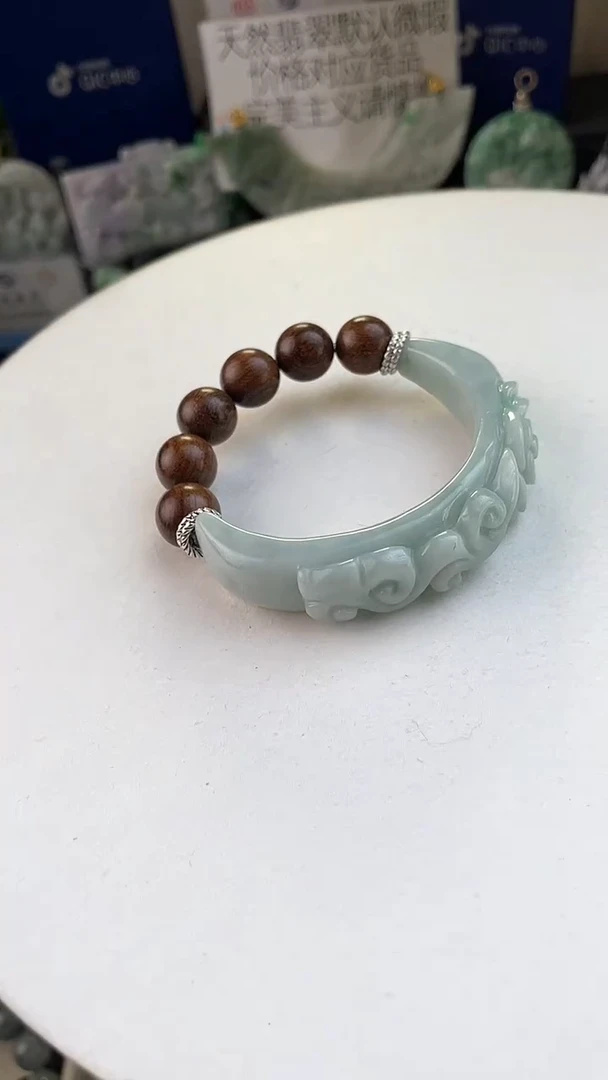 未镶嵌手链翡翠手工定制默认微瑕主播介绍为准