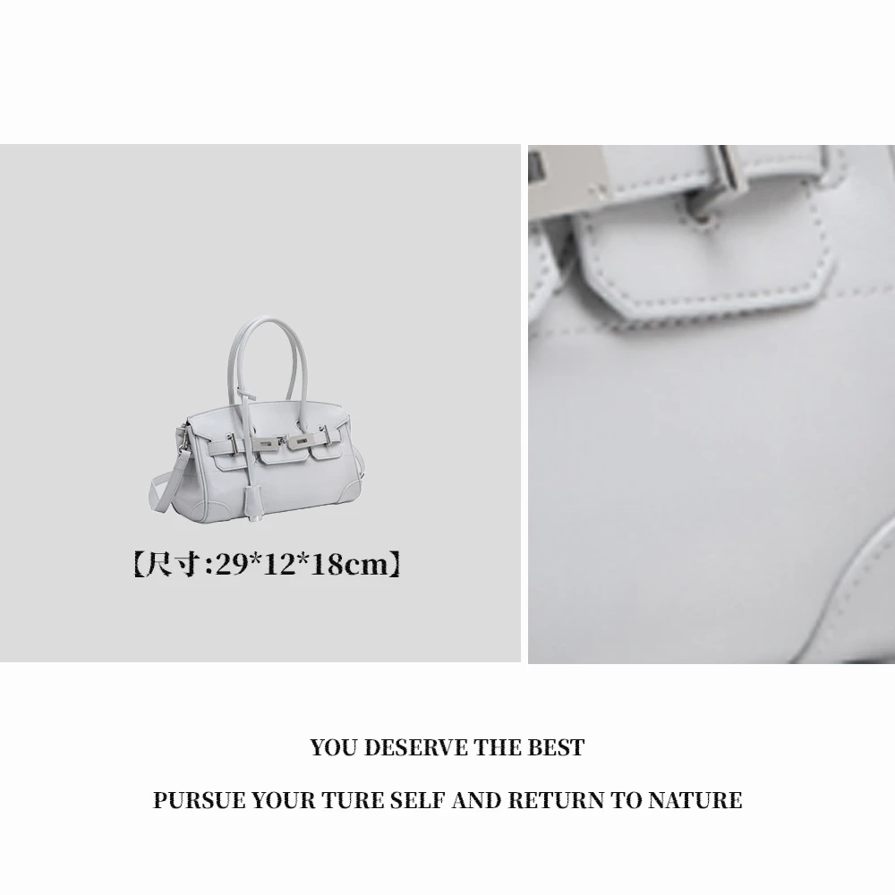 【特特甄选】QYX-9815-1-大象灰时尚百搭小众腋下女士秋冬肩包