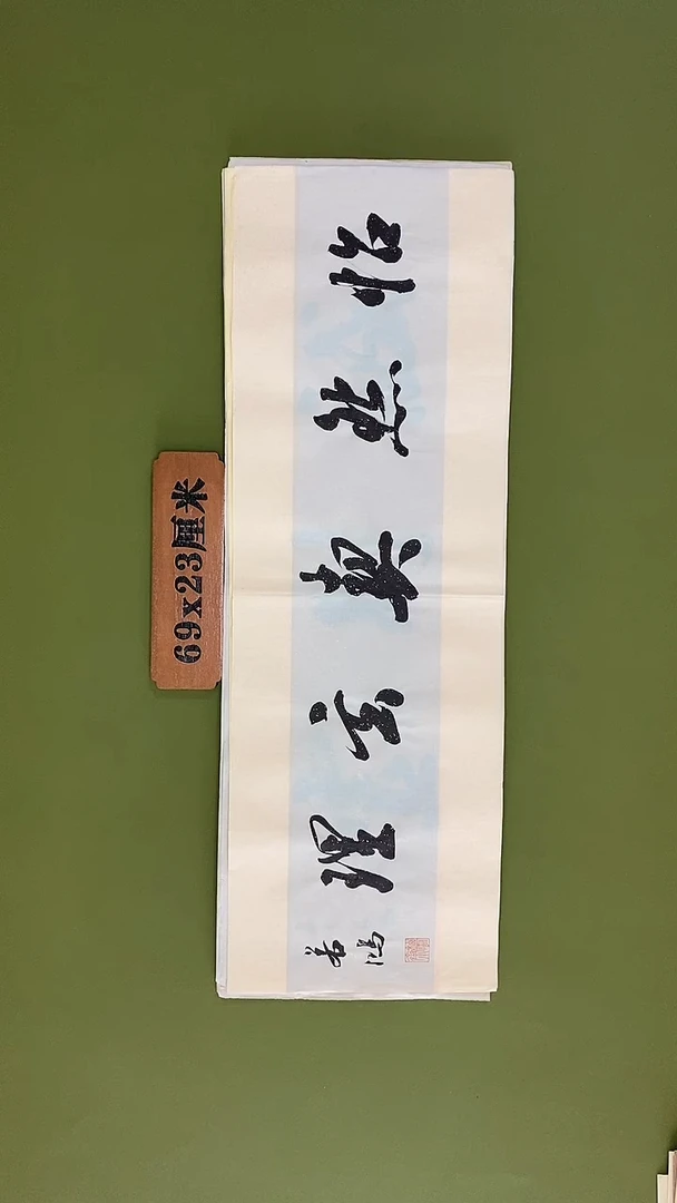 书法书法 张若鸿 尺寸69cm*23cm