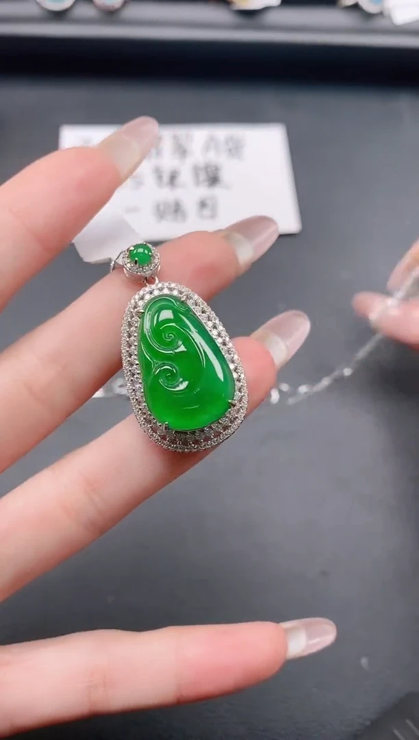 银S925镶嵌戒指翡翠11111
