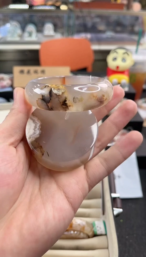 未镶嵌手镯石英质玉58圈口 （赠品镯心）3009017