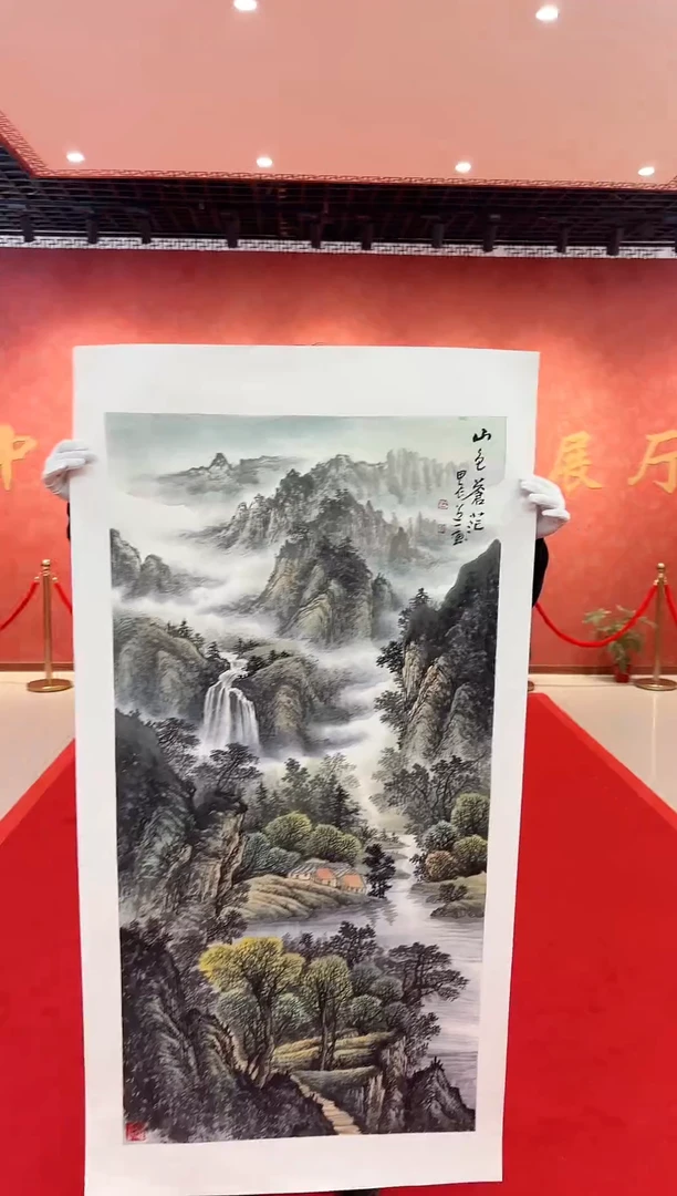 【闪购商品】国画国画道一老师手绘作品D86
