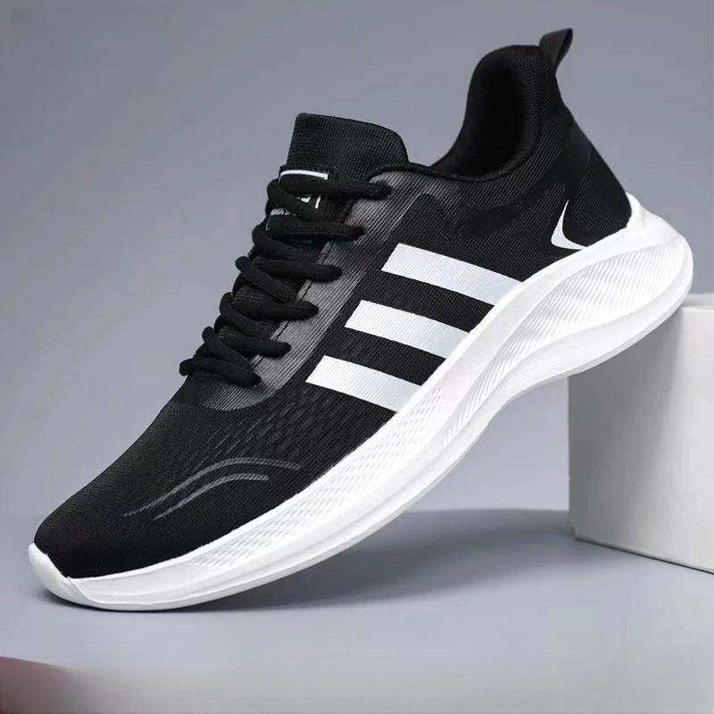 2025新款夏季男士情侣网面透气休闲鞋运动时尚跑步鞋冷粘男士鞋