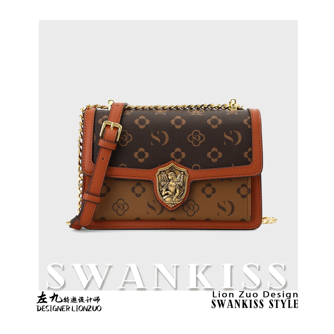 【左九设计师款】轻奢时尚百搭链条单肩女士斜挎包