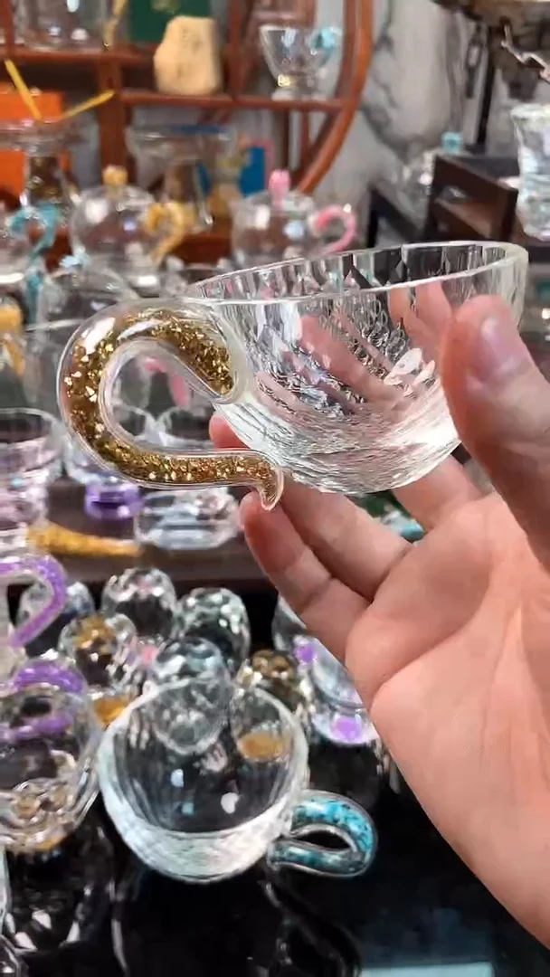 【闪购商品】玺宴新款水晶100毫升咖啡杯金钻