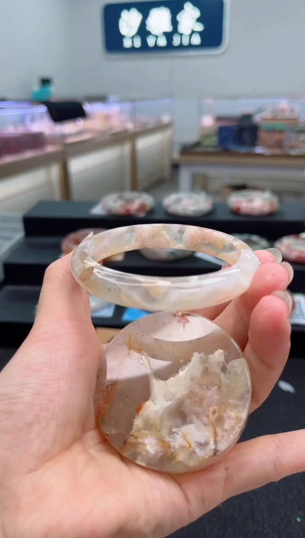 石英质玉手镯未镶嵌57圈口（赠品镯心）6806166