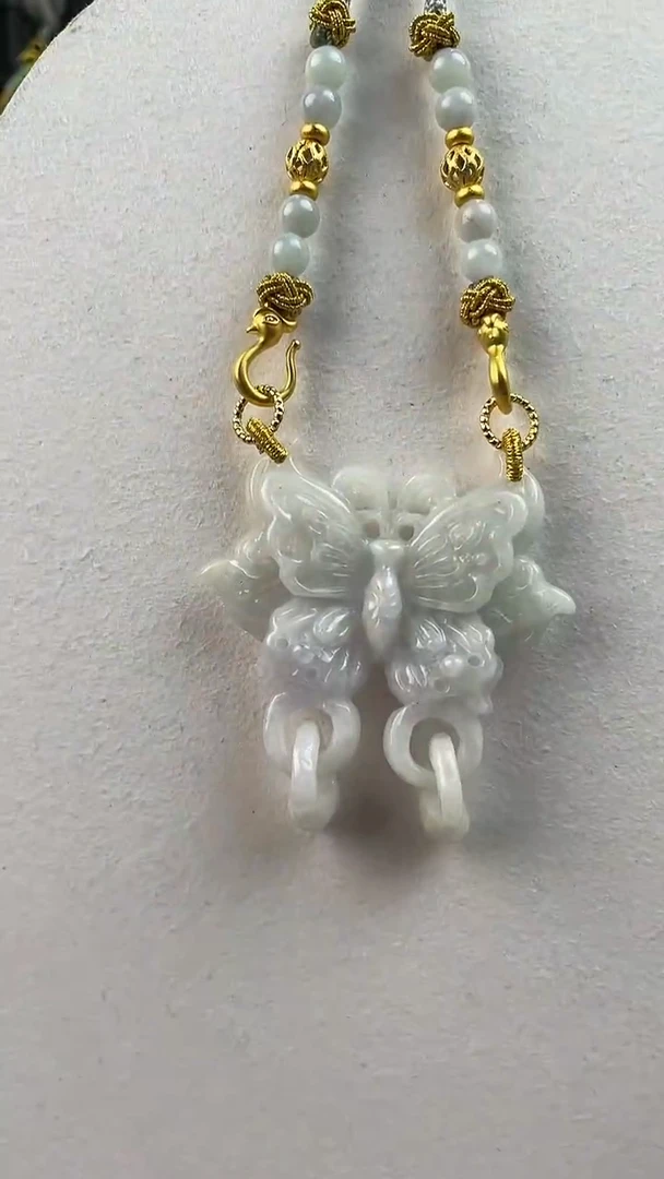 【闪购商品】翡翠颈饰未镶嵌2309(赠链)部分宝贝微瑕主播介绍为准