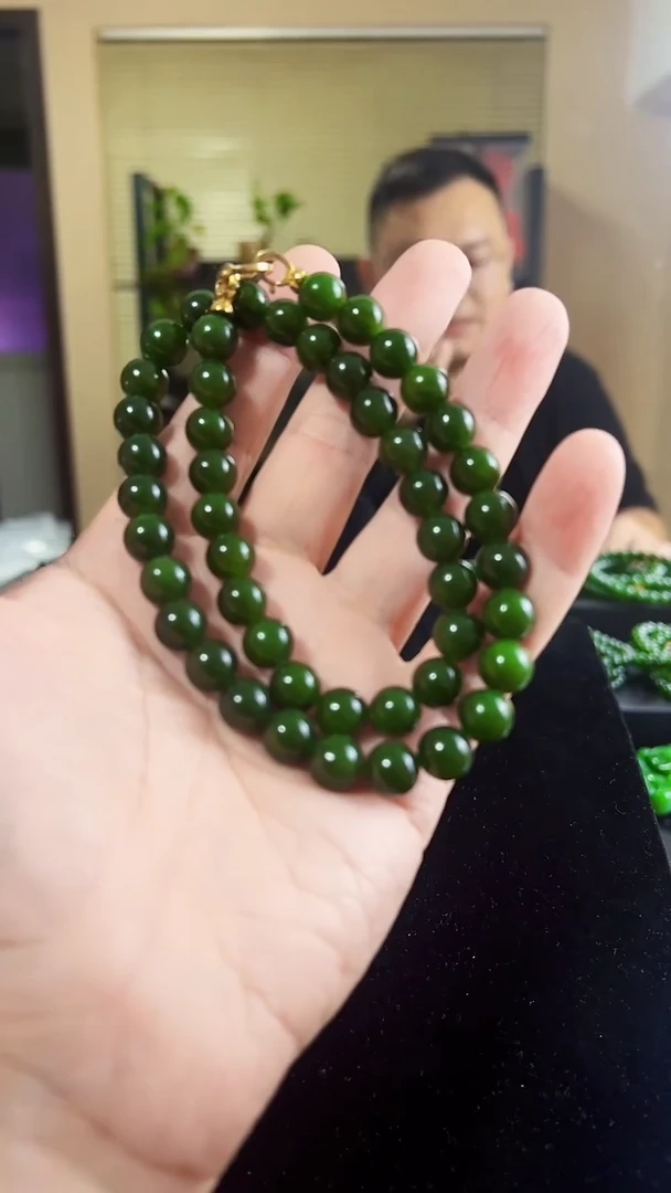 项链未镶嵌和田玉（碧玉）10