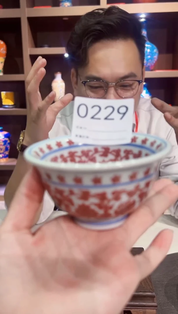 盖碗景德镇陶瓷常查窑压手杯229