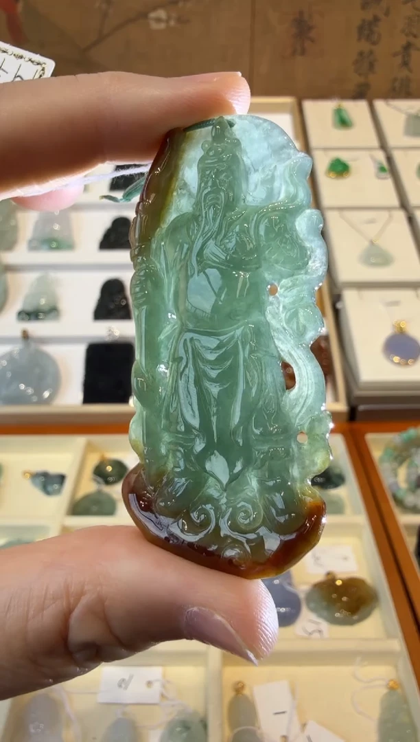 翡翠挂件未镶嵌A货翡翠多样性孤品