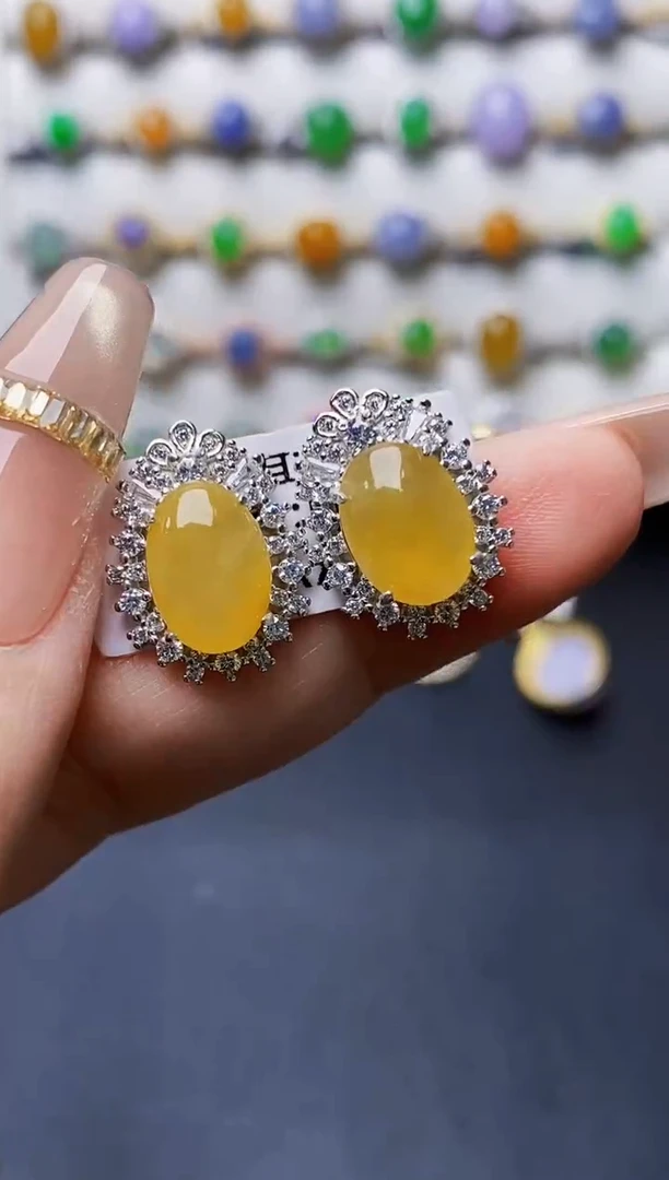 银S925镶嵌戒指翡翠0228